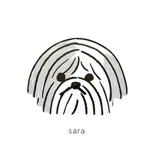 山鳩舎 ダイカットクロック ウォールクロック 掛け時計 壁 壁掛け イヌ 犬 ネコ 猫 くま 熊 クマ Yamabatosha  みやぎちか 時計 時計 子供 子供部屋 北欧 おしゃれ マルチーズ シンプル ナチュラル 軽量 キッズ bear cat dog