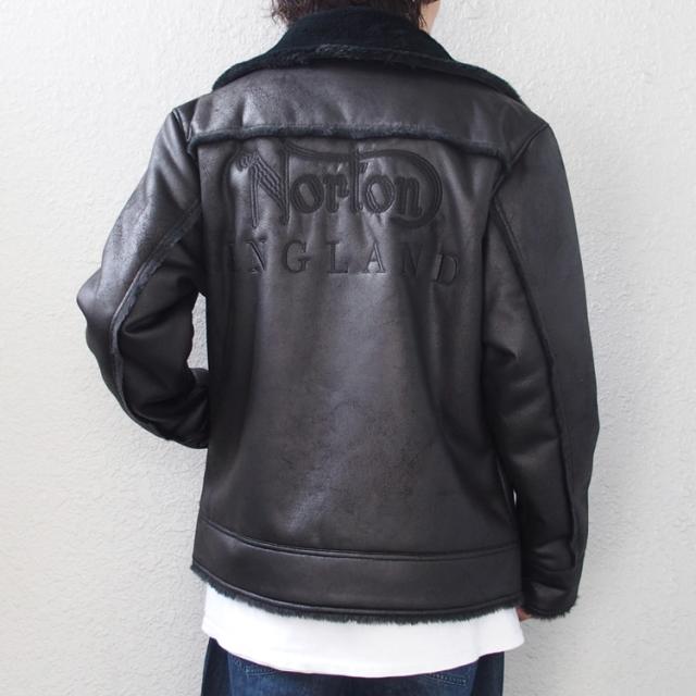 norton ノートン ムートンジャケット レザージャケット