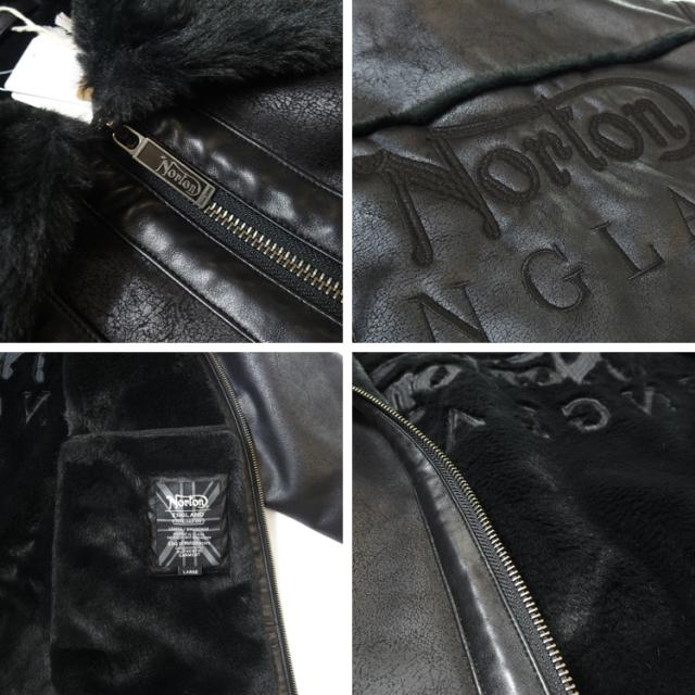 norton ノートン ムートンジャケット レザージャケット