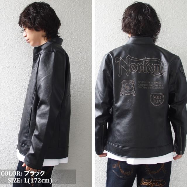 ノートン norton ライダースジャケット アウター