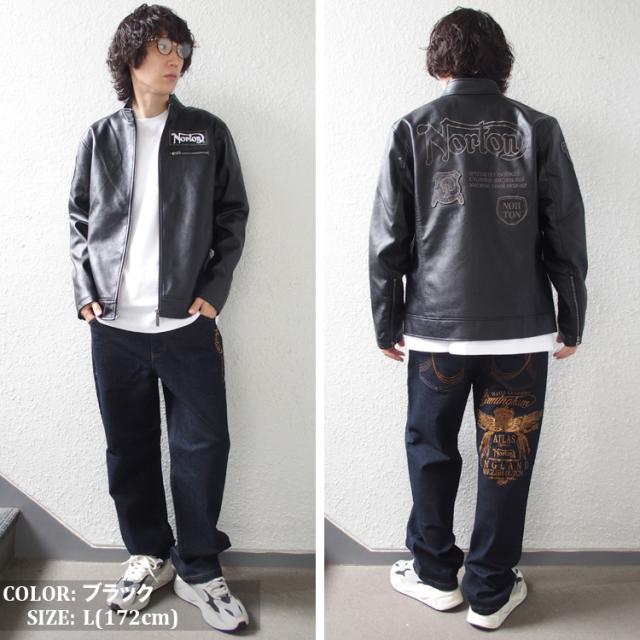 ノートン norton ライダースジャケット アウター