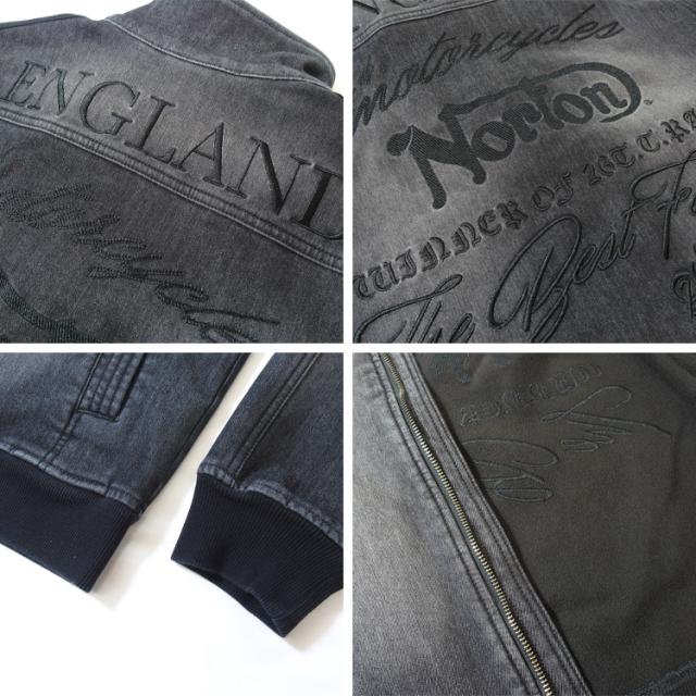 norton ノートン デニムジャケット ライダースジャケット