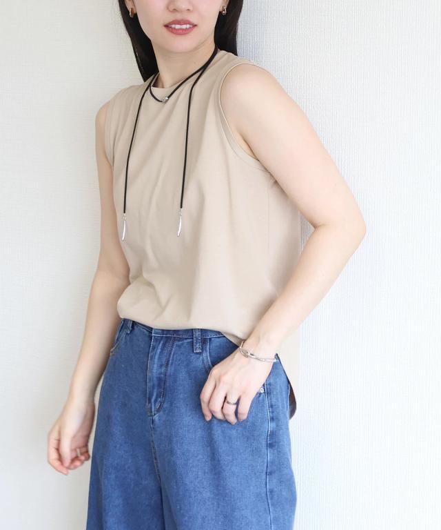 レディース ファッション プチプラ ノースリーブ Tシャツ タンクトップ 着回し