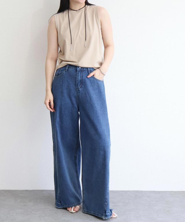 レディース ファッション プチプラ ノースリーブ Tシャツ タンクトップ 着回し