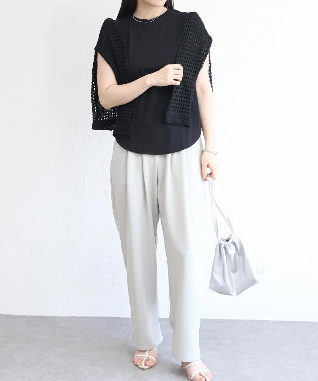 レディース ファッション プチプラ ノースリーブ Tシャツ タンクトップ 着回し