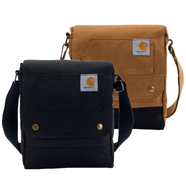 カーハート バッグ ショルダーバッグ 斜め掛け Carhartt CROSSBODY SNAP BAG 肩掛け クロスボディ 定番 撥水 軽量 ブラック ブラウン CB0382 カーハート バッグ ショルダーバッグ 斜め掛け Carhartt CROSSBODY