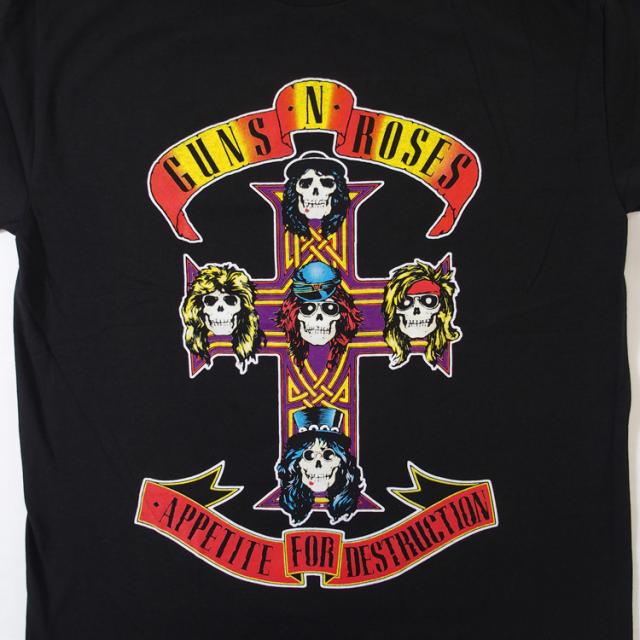 ガンズアンドローゼズ tシャツ hiphop バンドt