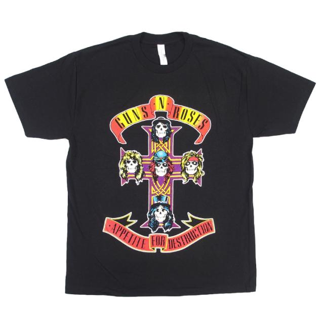 ガンズアンドローゼズ tシャツ hiphop バンドt