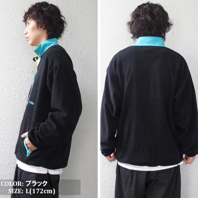 reversal リバーサル フリース ジャケット ハーフジップ