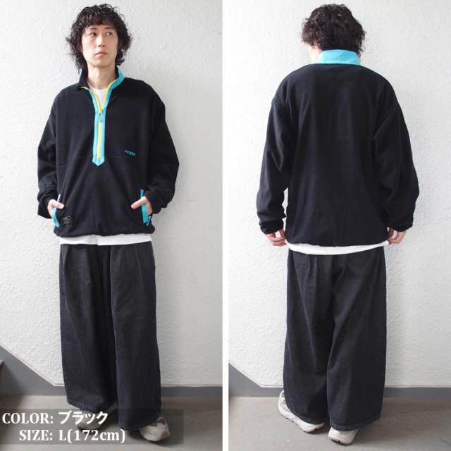 reversal リバーサル フリース ジャケット ハーフジップ