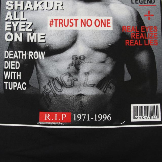 2pac tシャツ hiphop バンドt
