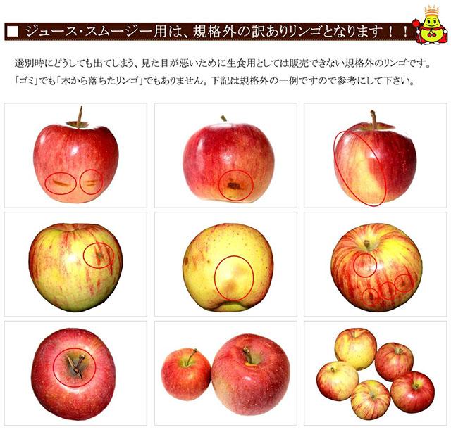 ジュース用 訳あり りんご