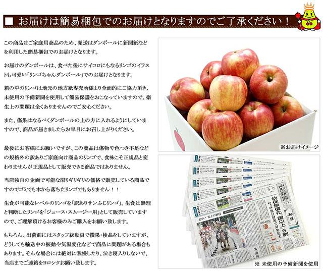 ご家庭用 訳あり りんご