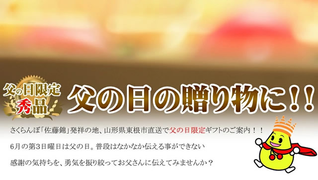 山形県産 さくらんぼ 佐藤錦
