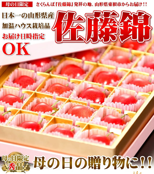 山形県産 さくらんぼ 佐藤錦