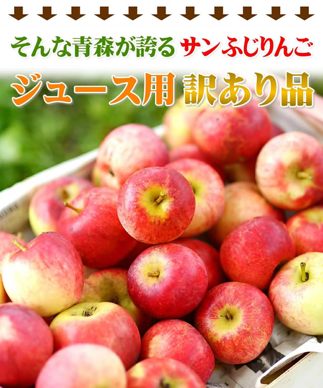 青森県産 ジュース用 りんご サンふじ