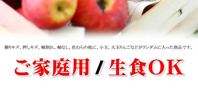青森県産 ご家庭用 りんご サンふじ