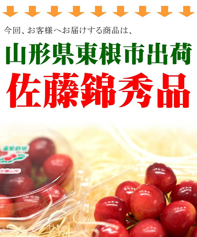 山形県産 さくらんぼ 佐藤錦