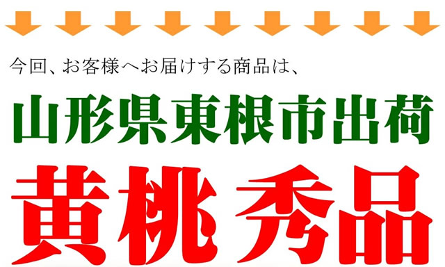 山形県産 黄桃