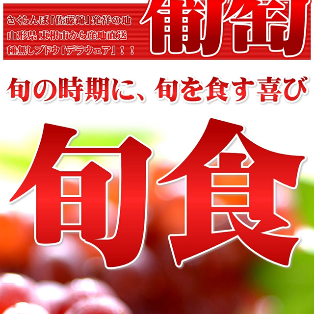 山形県産 ぶどう デラウェア