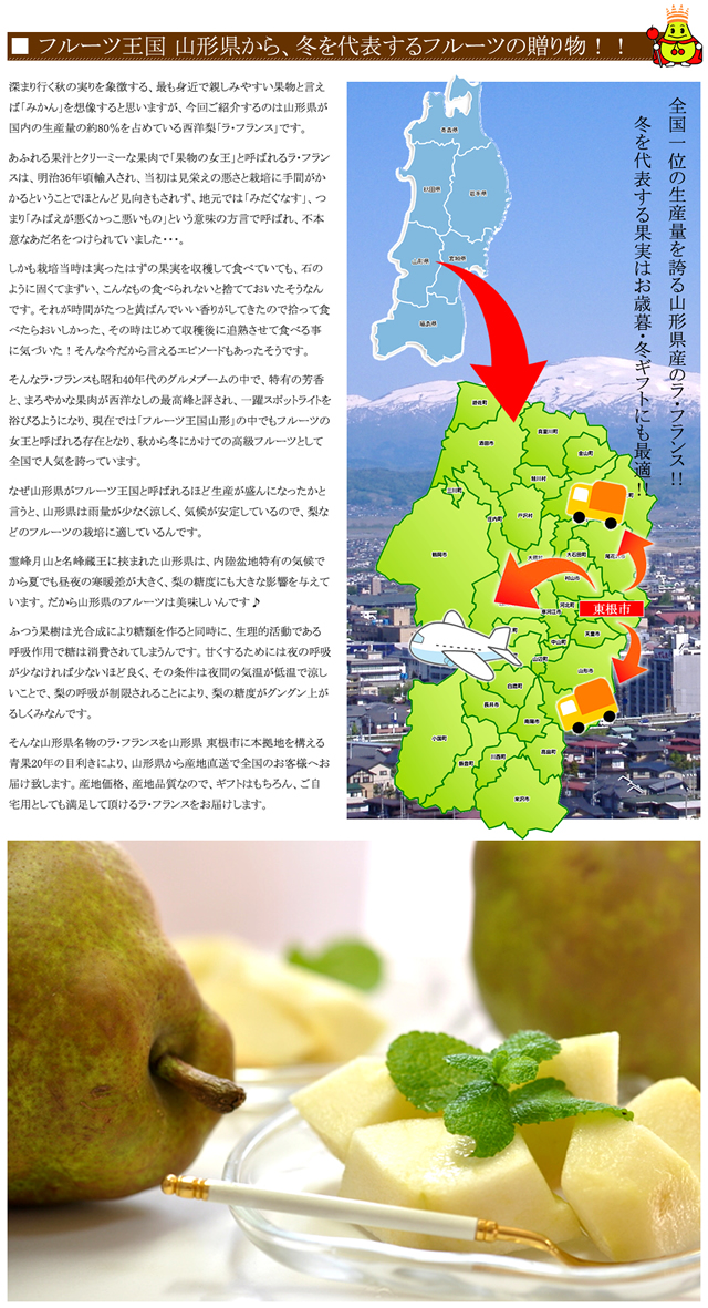 山形県産 訳あり ラ・フランス