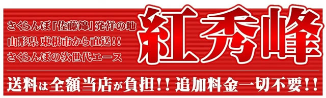 山形県産 さくらんぼ 紅秀峰