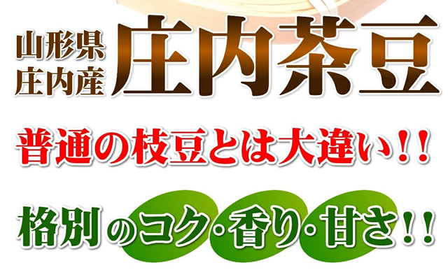 山形県産 枝豆「庄内茶豆」