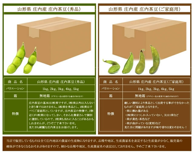山形県産 枝豆「庄内茶豆」
