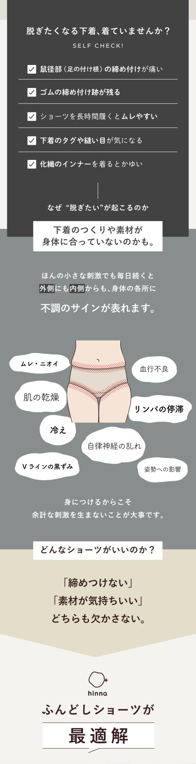hinna ふわリブ オーガニックコットン ふんどしショーツ