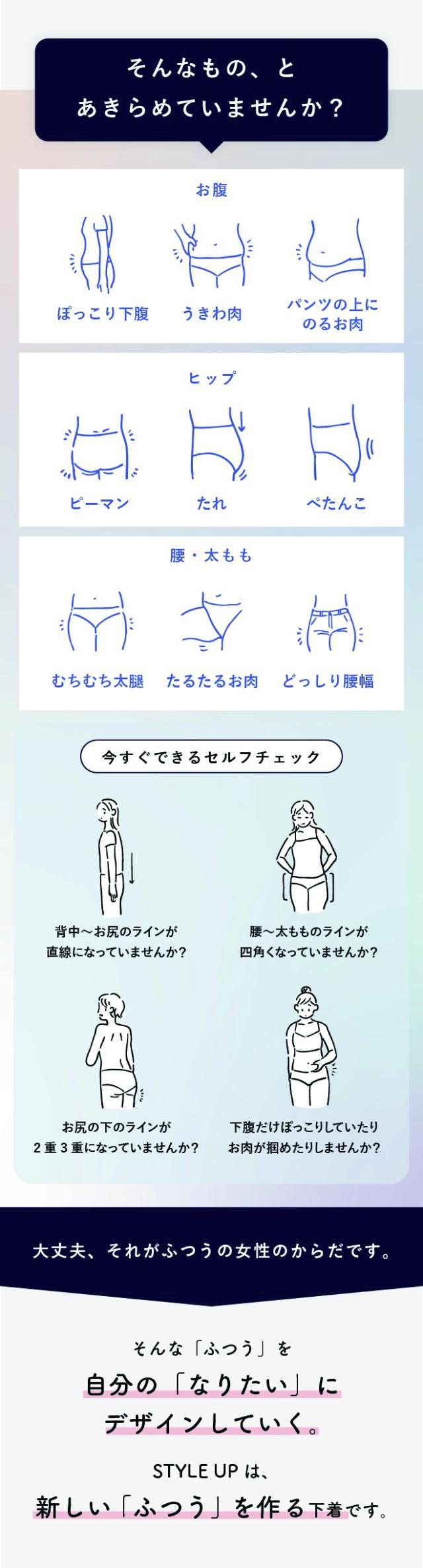 ボトムスにのっかるぽよん肉も、垂れ気味ヒップもどこへやら。感動のビフォーアフター。