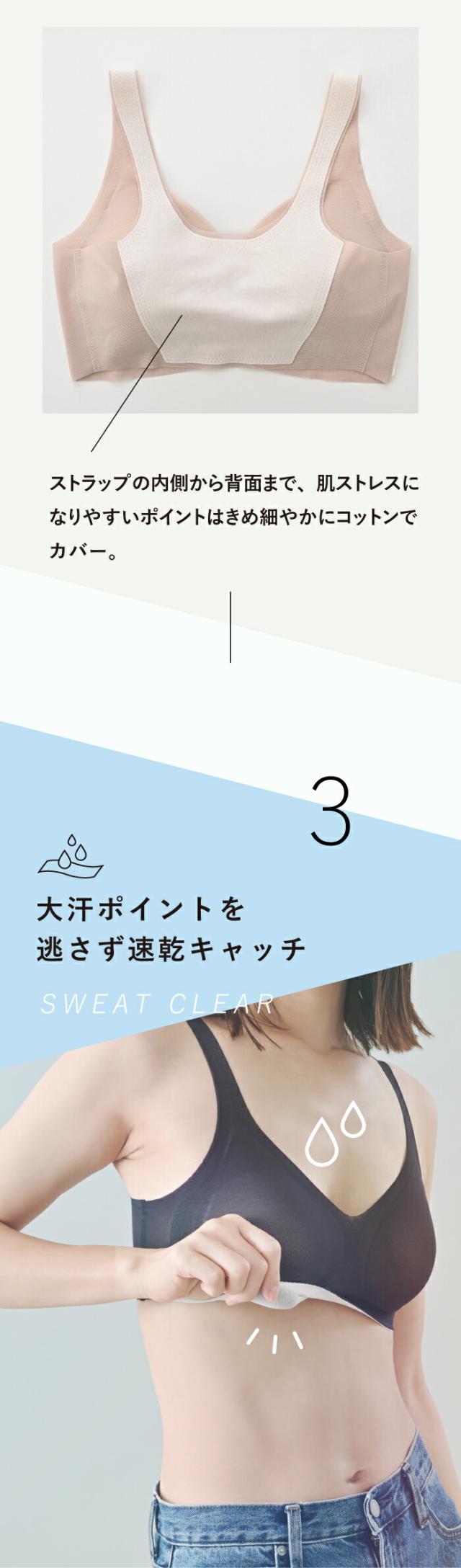 大汗ポイントを逃さず速乾キャッチ