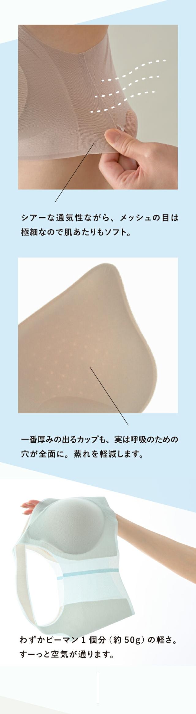 ポイント1　すーっと息するシアーメッシュ