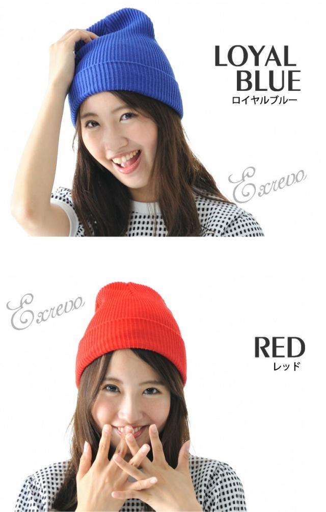 春夏 ニット帽 コットン ワッペン