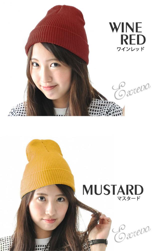 春夏 ニット帽 コットン ワッペン