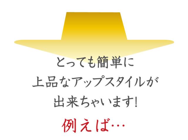 とっても簡単に上品な和装に似合うアップスタイルが出来ちゃいます！