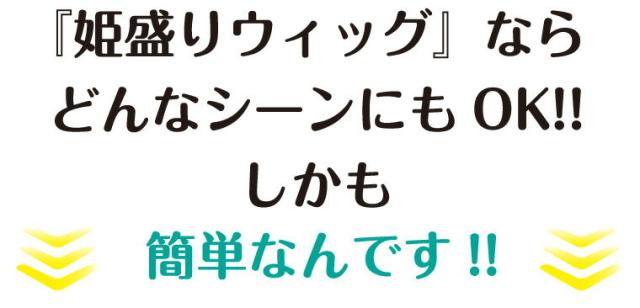 姫盛りウィッグ 取り付け