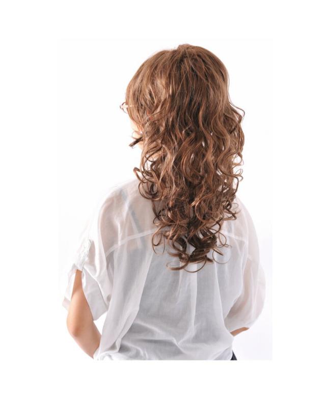 姫盛りウィッグ　　ロングポニーテールウィッグ　イメージ