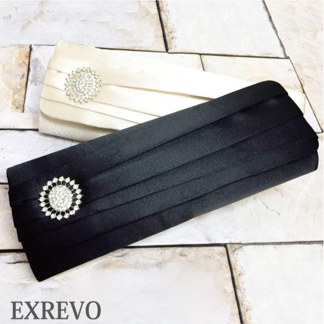 ラインストーン ブローチ フォーマル パーティーバッグ 