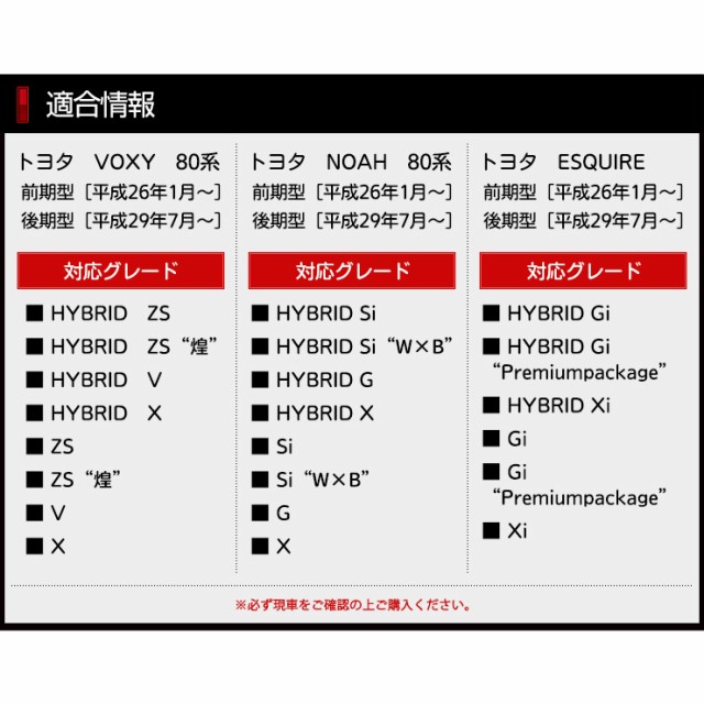 Ads 80 ヴォクシー ノア エスクァイア 専用ミラーガーニッシュ 4pcs B サイドミラー ファッション通販 素材 ガーニッシュ
