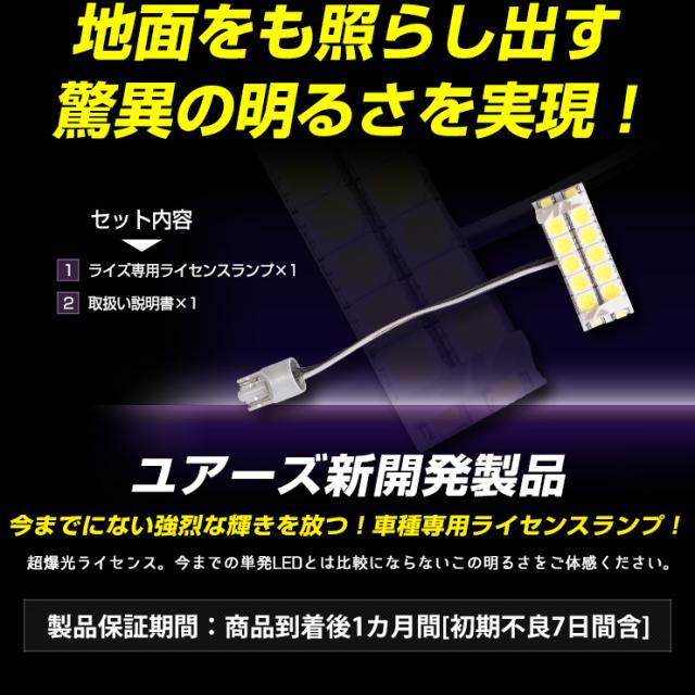 N-BOXカスタム専用 ライセンスランプ