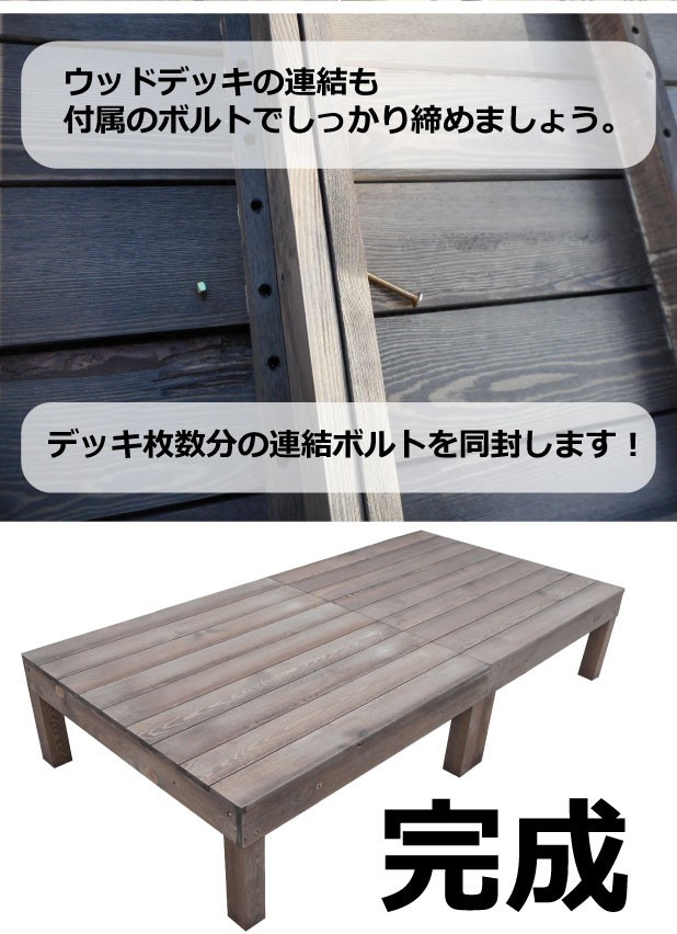 セット 天然木製ウッドデッキ 要防腐処理 アイガーデンオリジナルの通販はau PAY マーケット - igarden|商品ロットナンバー:251584749 デッキフェンスセット ダークブラウン■ 1.5間6尺 1.5坪| ムラなどが