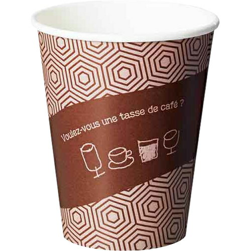 【送料無料】厚紙コップ 280ml（タッセドカフェ）1000個_ホット用_4901627049655