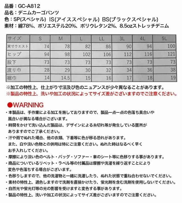 即日発送】作業着 デニム 上下セット デニムジャケット デニムカーゴ