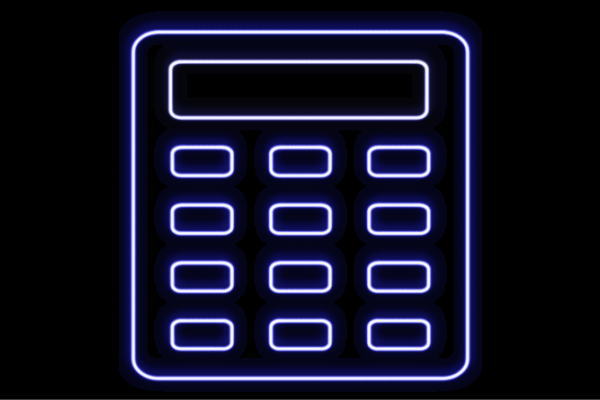 販売ストア ネオン 電卓 でんたく 計算 けいさん アイコン ネオンライト 電飾 Led ライト サイン Neon 看板 Sale セール Vhp Sr