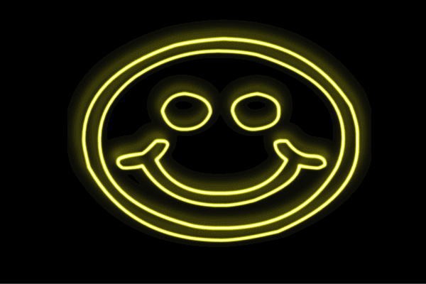 ネオン スマイル スマイルマーク 顔 笑顔 新作続 フェイス Led アイコン イラスト 電飾 ネオンライト ライト
