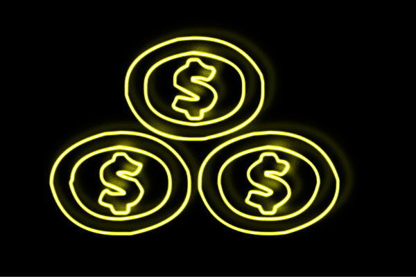 全国組立設置無料 ネオン ドル 3 コイン お金 金 金融 財布 アイコン イラスト ネオンライト 電飾 Led ライト サ 国際ブランド Prawasnow In