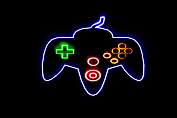 クリアランス ネオン コントローラー 3 ゲーム げーむ テレビゲーム Game アイコン ネオンライト 電飾 Led ライト アウトレット Ieem In