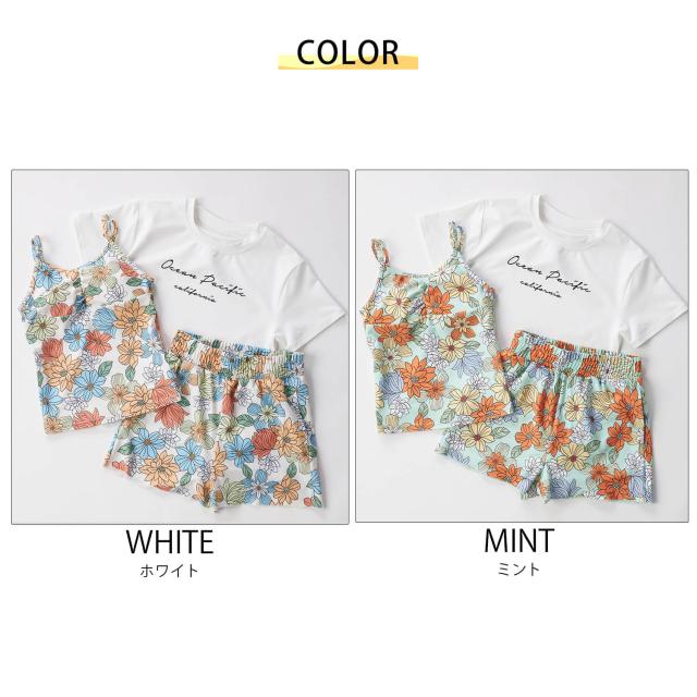 Ocean Pacificオーシャンパシフィック キッズ 水着 ラッシュガード付き 3点セット