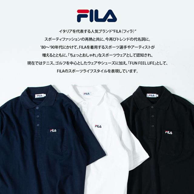 送料無料 FILA フィラ ポロシャツ レディース 長袖 おしゃれ 可愛い 人気 スポーツ ブランド カットソー ロング ゴルフウェア 女性 トップス シンプル 刺繍 ロゴ 黒 白 紺 大人 学生 カジュアル 春 秋 レディースファッション FILA 2018 鹿の子