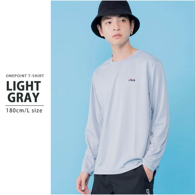 送料無料 FILA フィラ Tシャツ メンズ 長袖 吸汗速乾 シャツ トップス 男性 スポーツ ブランド おしゃれ 人気 アウトドア ジム ウェア トレーニングウェア スポーツウェア シンプル カジュアル 刺繍 ロゴ 黒 紺 白 大人 学生 部活 